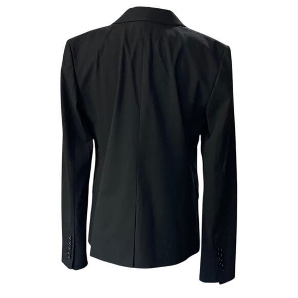 Ann Taylor notch lapel single button Black Blazer Size 2 - Picture 4 of 10